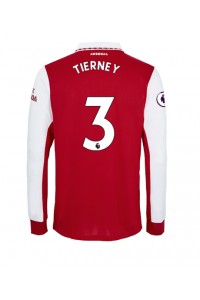 Arsenal Kieran Tierney #3 Fotballdrakt Hjemme Klær 2022-23 Lange ermer